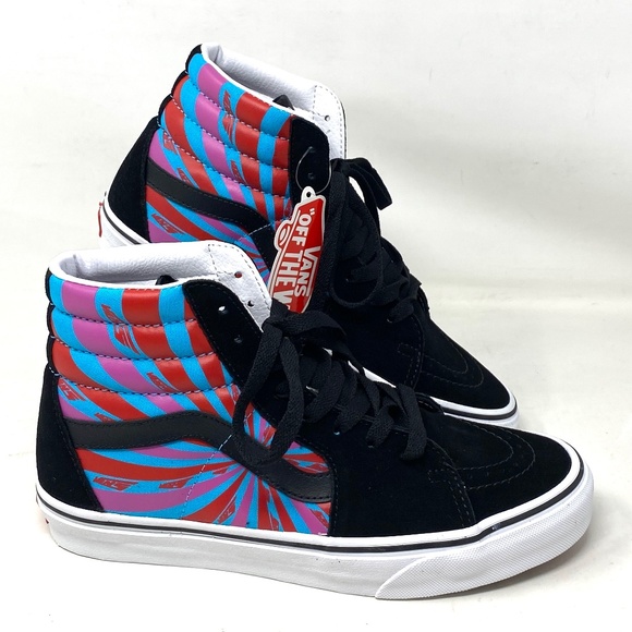 Vans Shoes - VANS Sk8-Hi Suede Canvas Shoes Skate Women's Size Multi Black Casual VN0A32QG4UB
